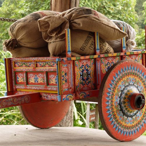 Painted cart